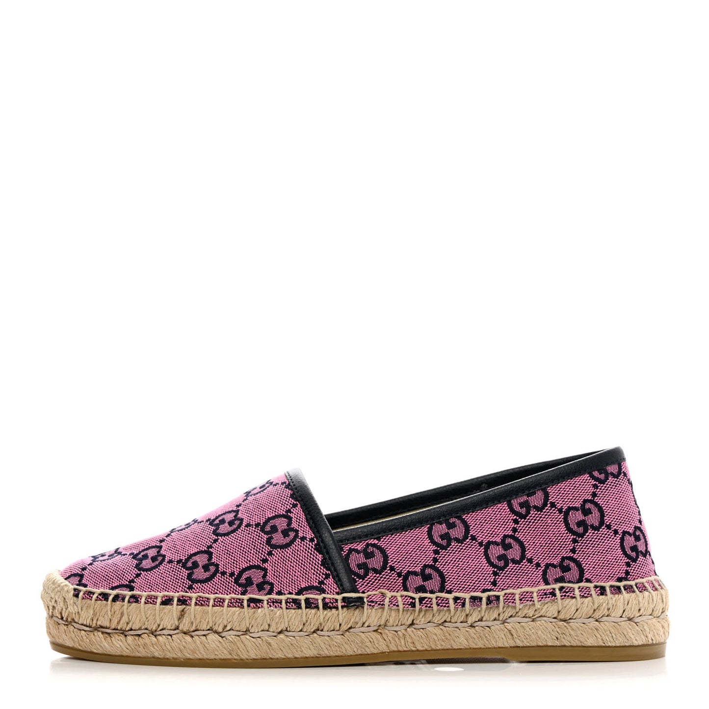 GG Monogram Multicolor Espadrilles 36.5 Pink Blue