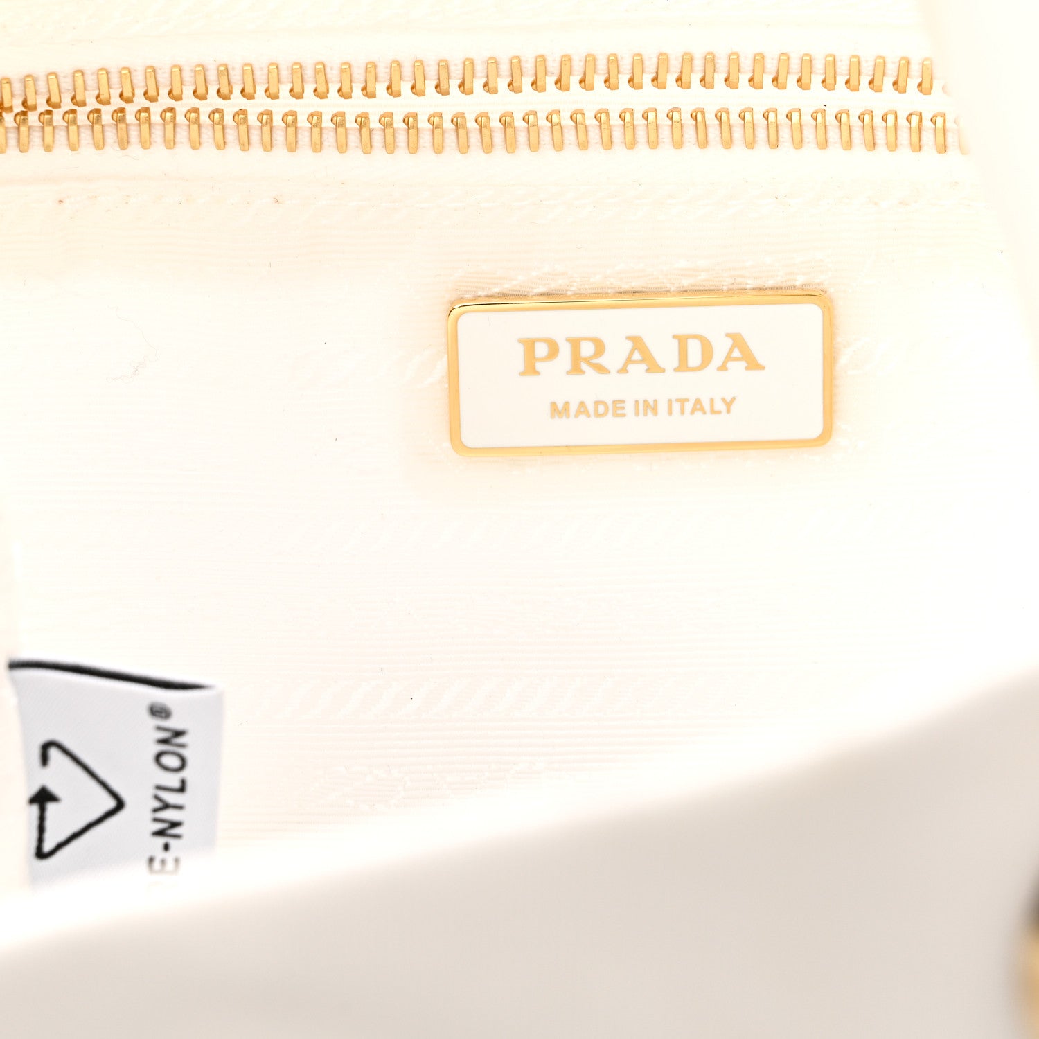 Prada Re-Nylon Triangle Mariner Small Bucket Bag White Baltico 6 of 9