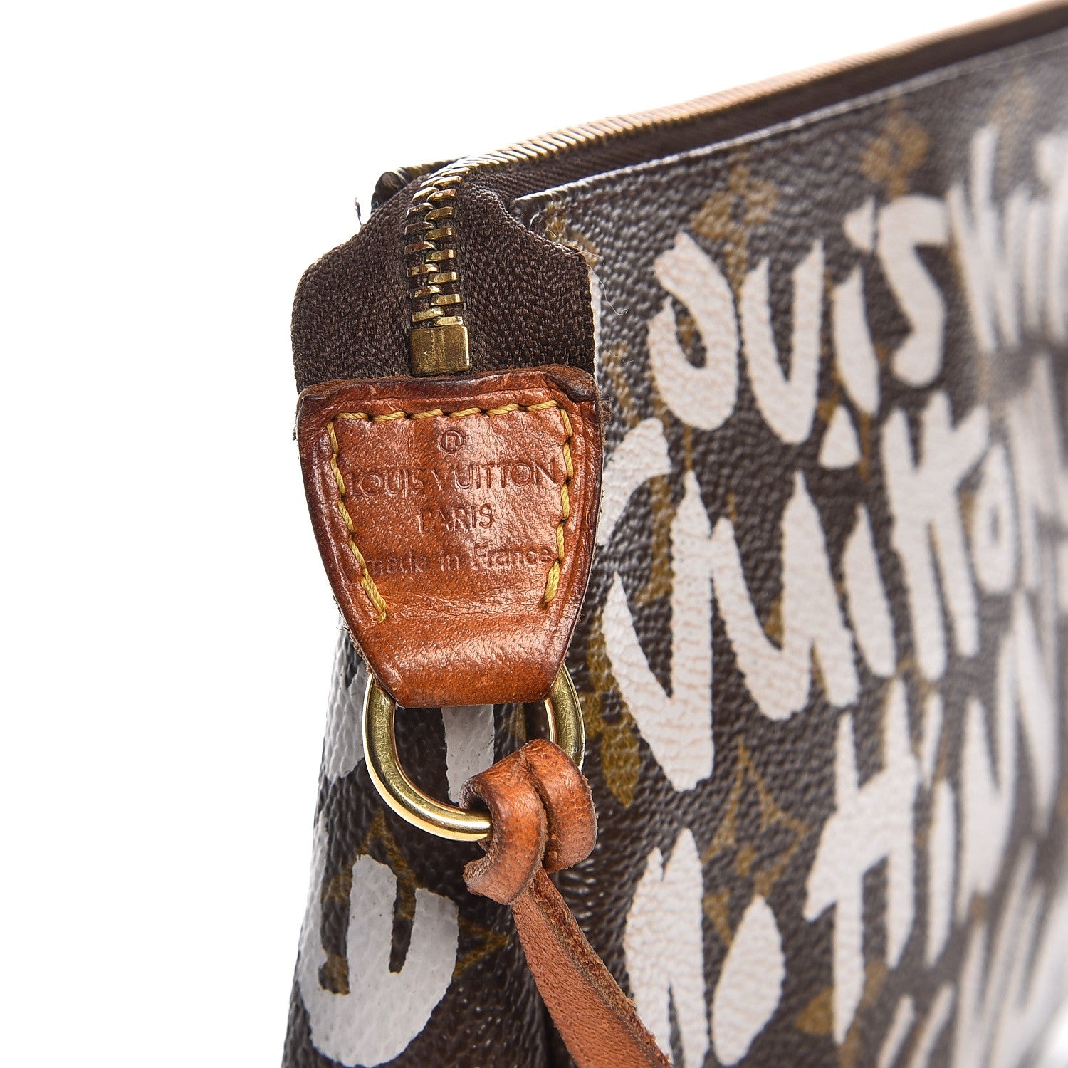 Louis Vuitton Monogram Graffiti Pochette Accessories Silver 6 of 11