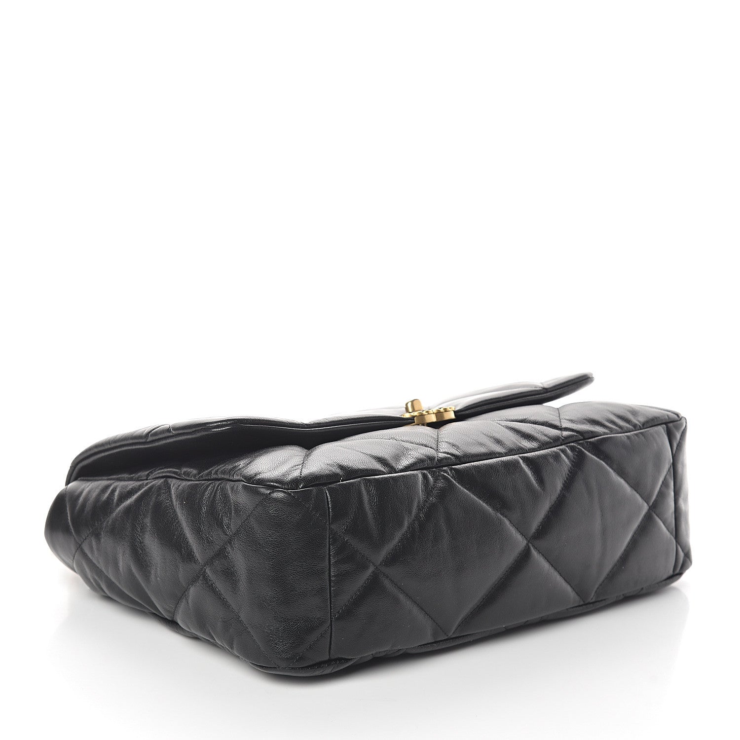 Chanel Goatskin Quilted Maxi 19 Flap Black 3 of 9