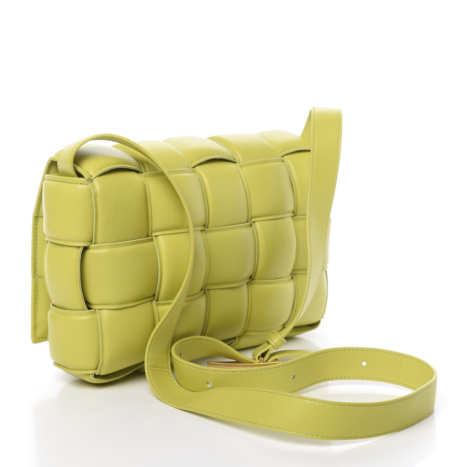 Bottega Veneta Nappa Maxi Intreccio Padded Cassette Crossbody Bag Kiwi 3 of 9
