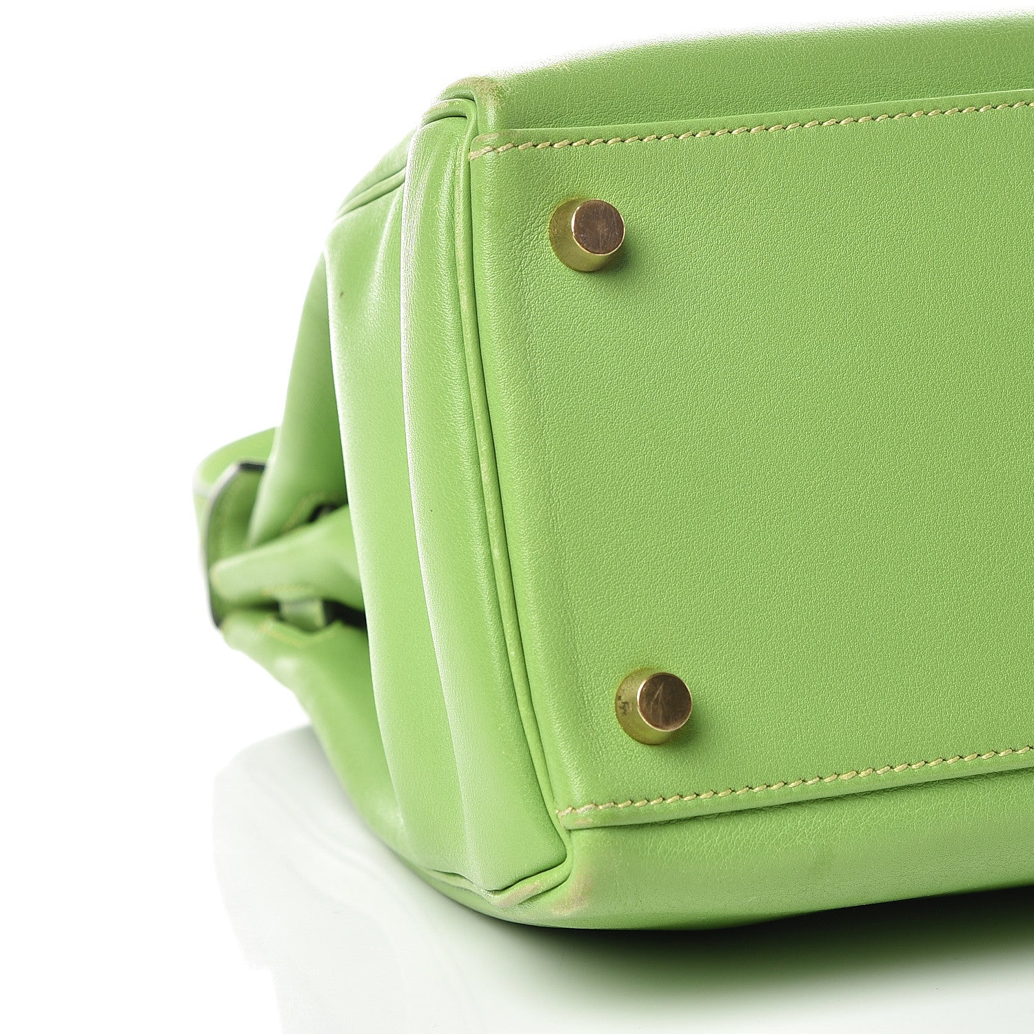Hermes Veau Gulliver Kelly Retourne 32 Vert Cru 35 of 46