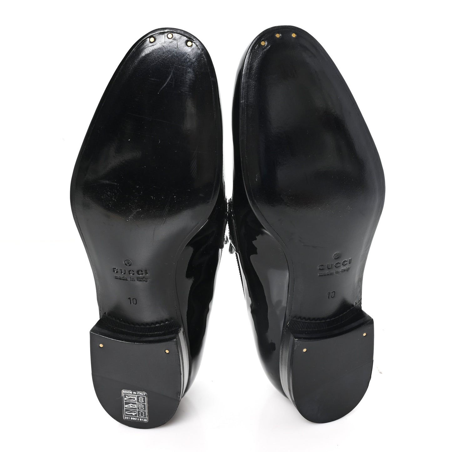Patent Mens Jordaan Loafers 10 Black