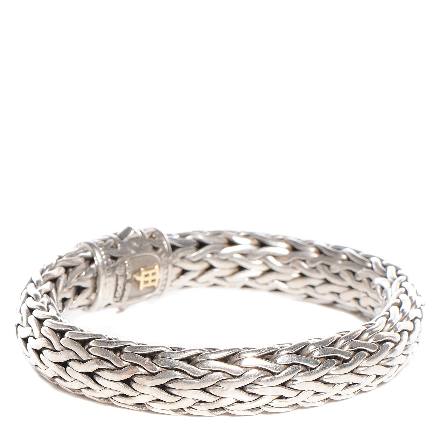 John Hardy Sterling silver Pave Diamonds Classic Chain Clasp Bracelet Medium 3 of 6