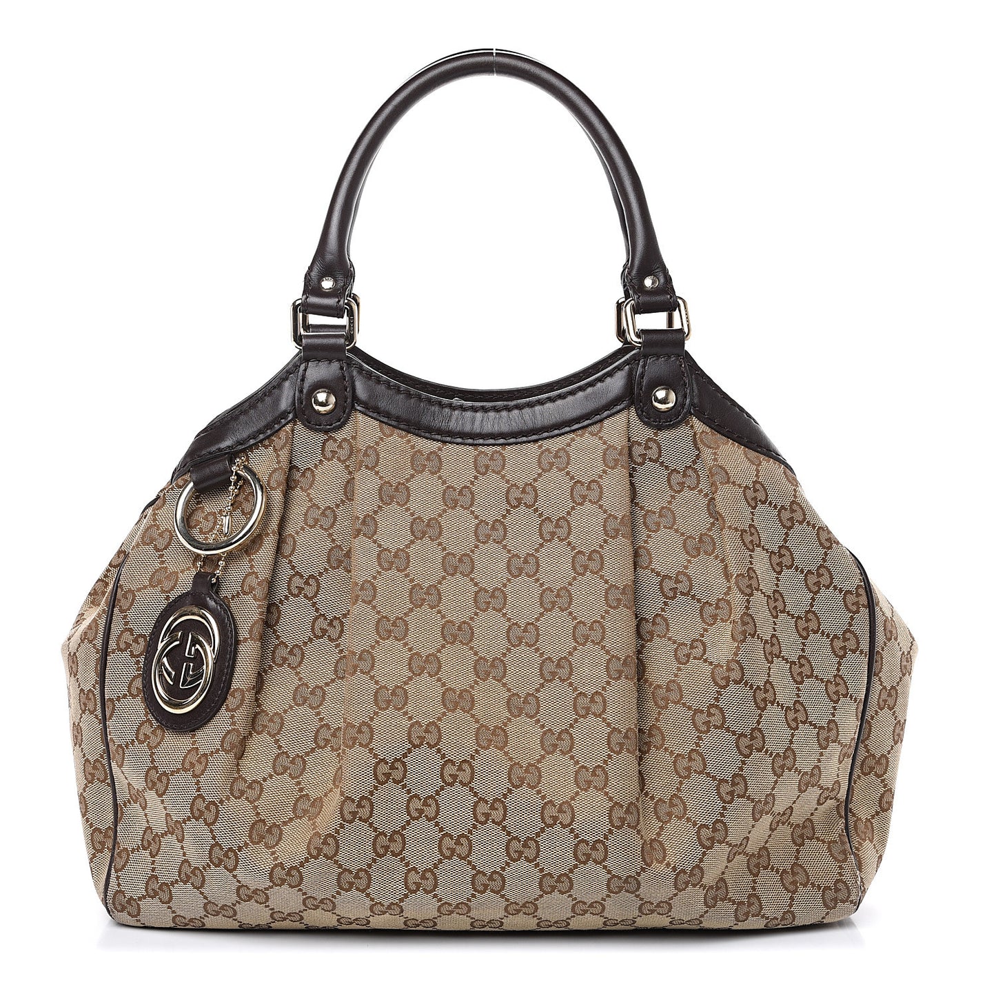 Monogram Medium Sukey Tote Dark Brown