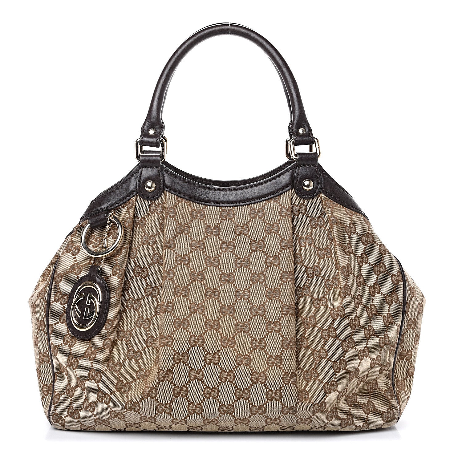 Gucci Monogram Medium Sukey Tote Dark Brown 1 of 13