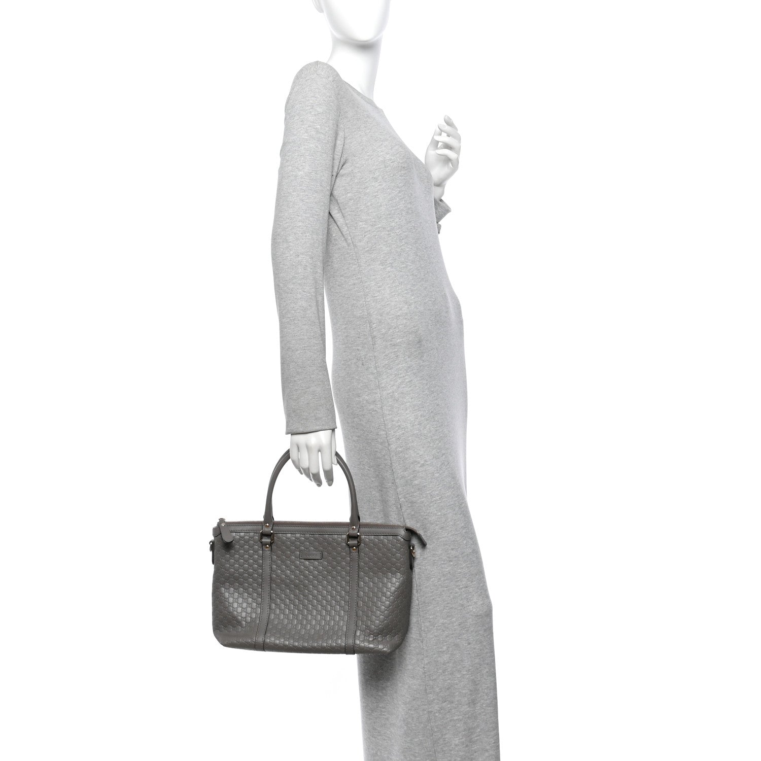 Gucci Soft Microguccissima Small Zippered Satchel Loess 2 of 10