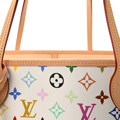 Louis Vuitton LV X TM Monogram Multicolor Neverfull MM White 8 of 10