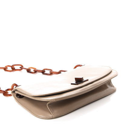 Prada Goatskin Swing Chain Shoulder Bag Beige 4 of 10