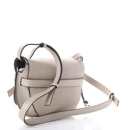 Loewe Grained Calfskin Small Gate Crossbody Bag Light Oat 2 of 9