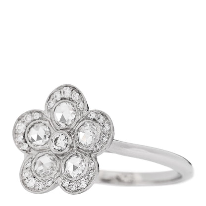 Tiffany Platinum Diamond Enchant Flower Ring 52 6 3 of 5