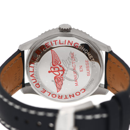 Breitling Stainless Steel Calfskin 41mm Navitimer 8 Chronograph Automatic Watch Blue A45330 4 of 5
