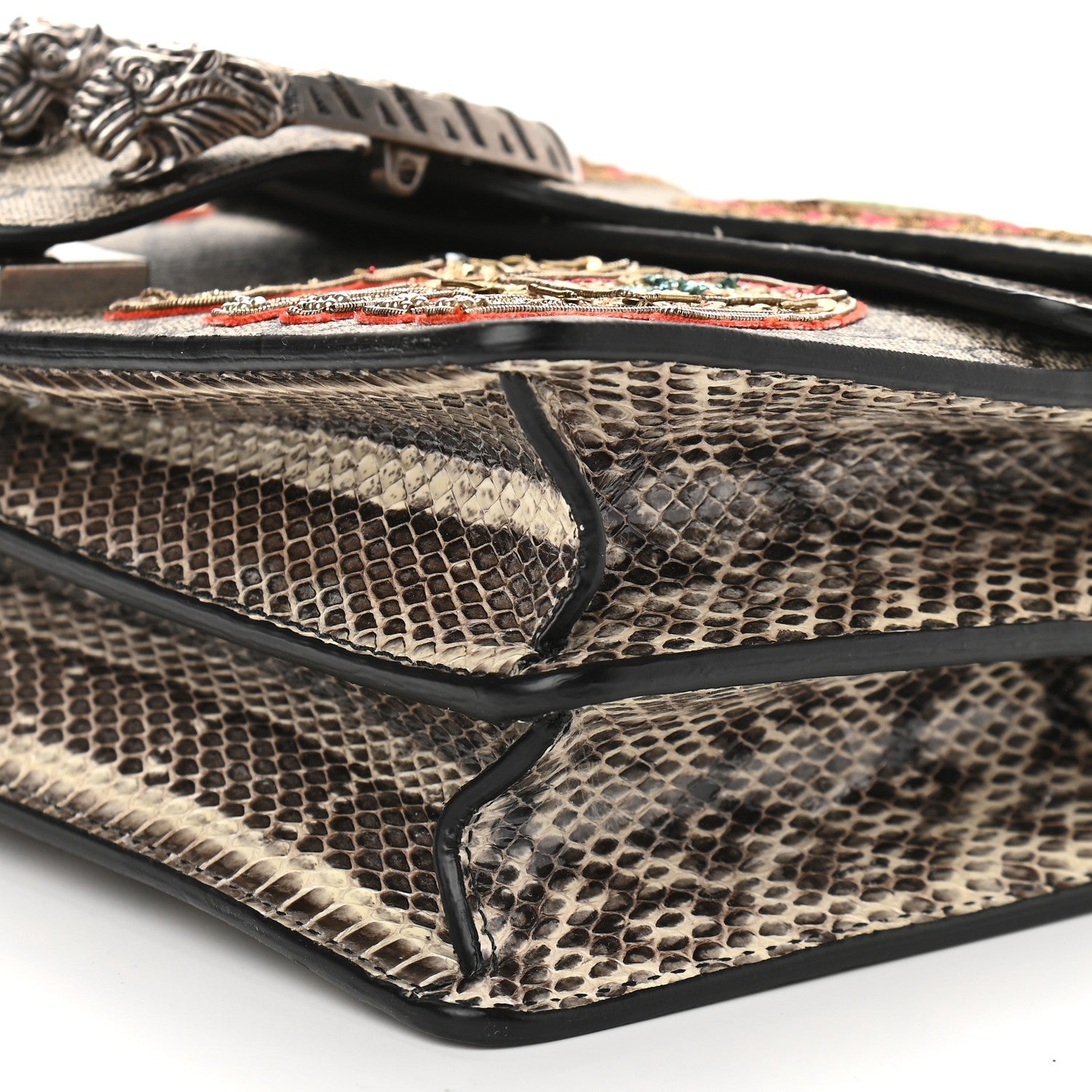 Gucci GG Supreme Monogram Elaphe Elephant Embroidered Small Dionysus Shoulder Bag 9 of 9
