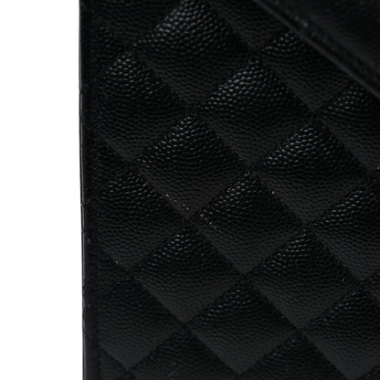 Saint Laurent Grain De Poudre Textured Mixed Matelasse Large Triquilt Monogram Satchel Black 16 of 16