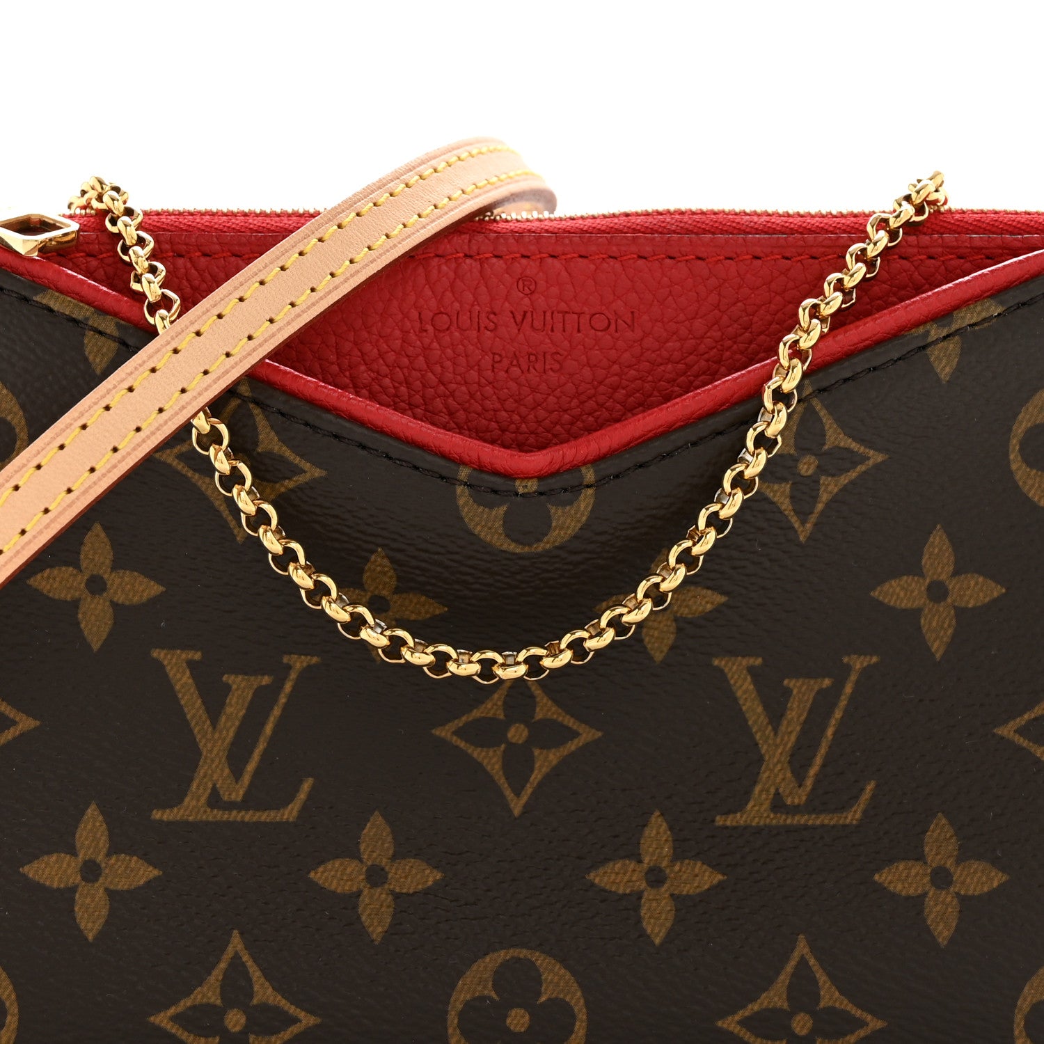 ⚠︎値下げ中 Louis Vuitton 手袋（箱付き） Louis Vuitton Monogram Pallas Clutch Cherry 1875162 – FASHIONPHILE