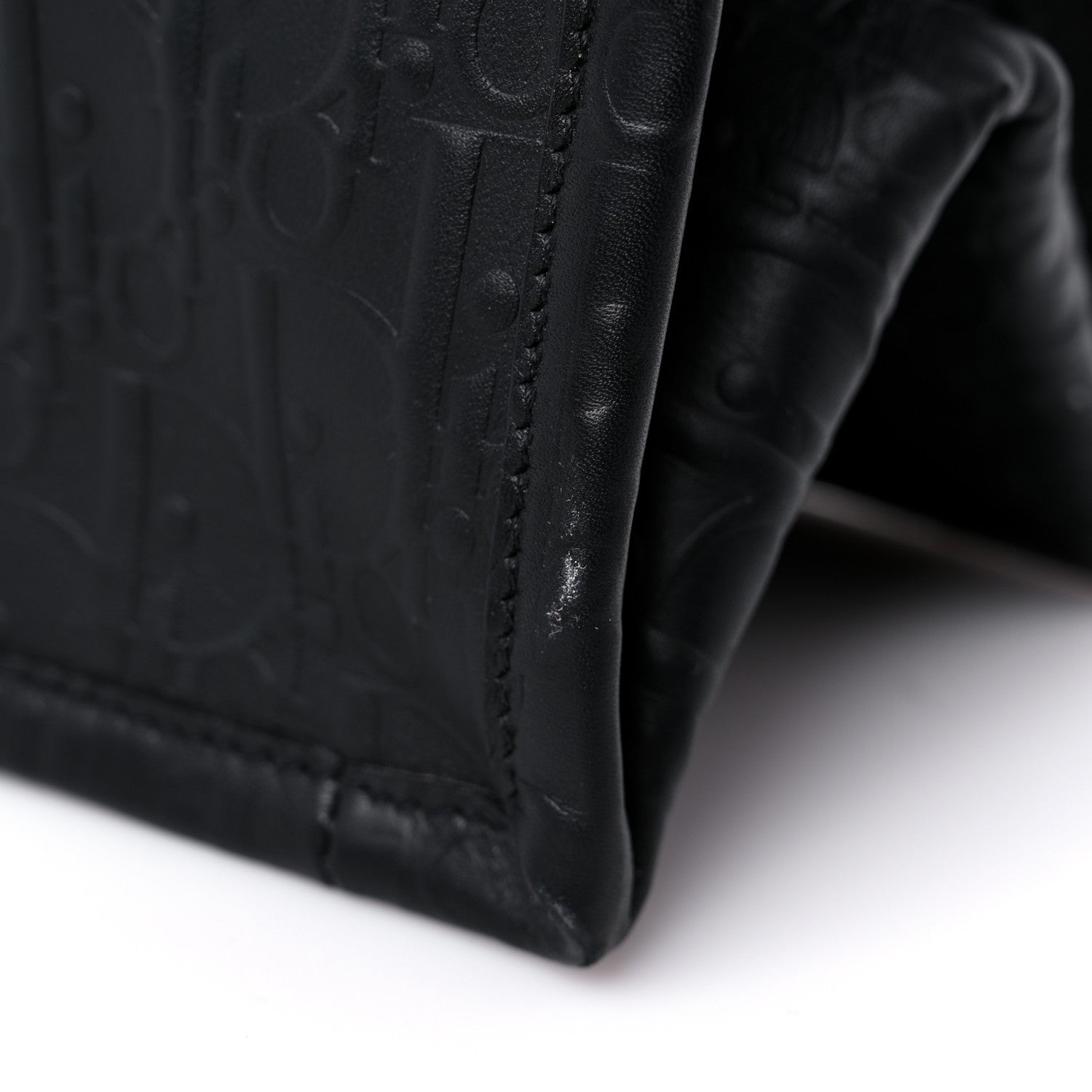 Christian Dior Oblique Calfskin Embossed Large Book Tote Black 12 of 14
