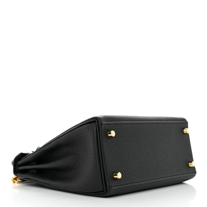 Hermes Togo Kelly Retourne 25 Black 4 of 12