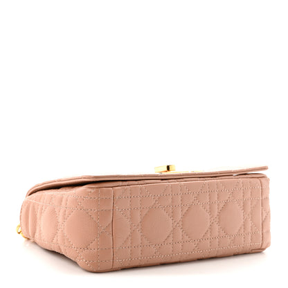 Christian Dior Calfskin Cannage Small Caro Bag  Rose De Vents 4 of 10