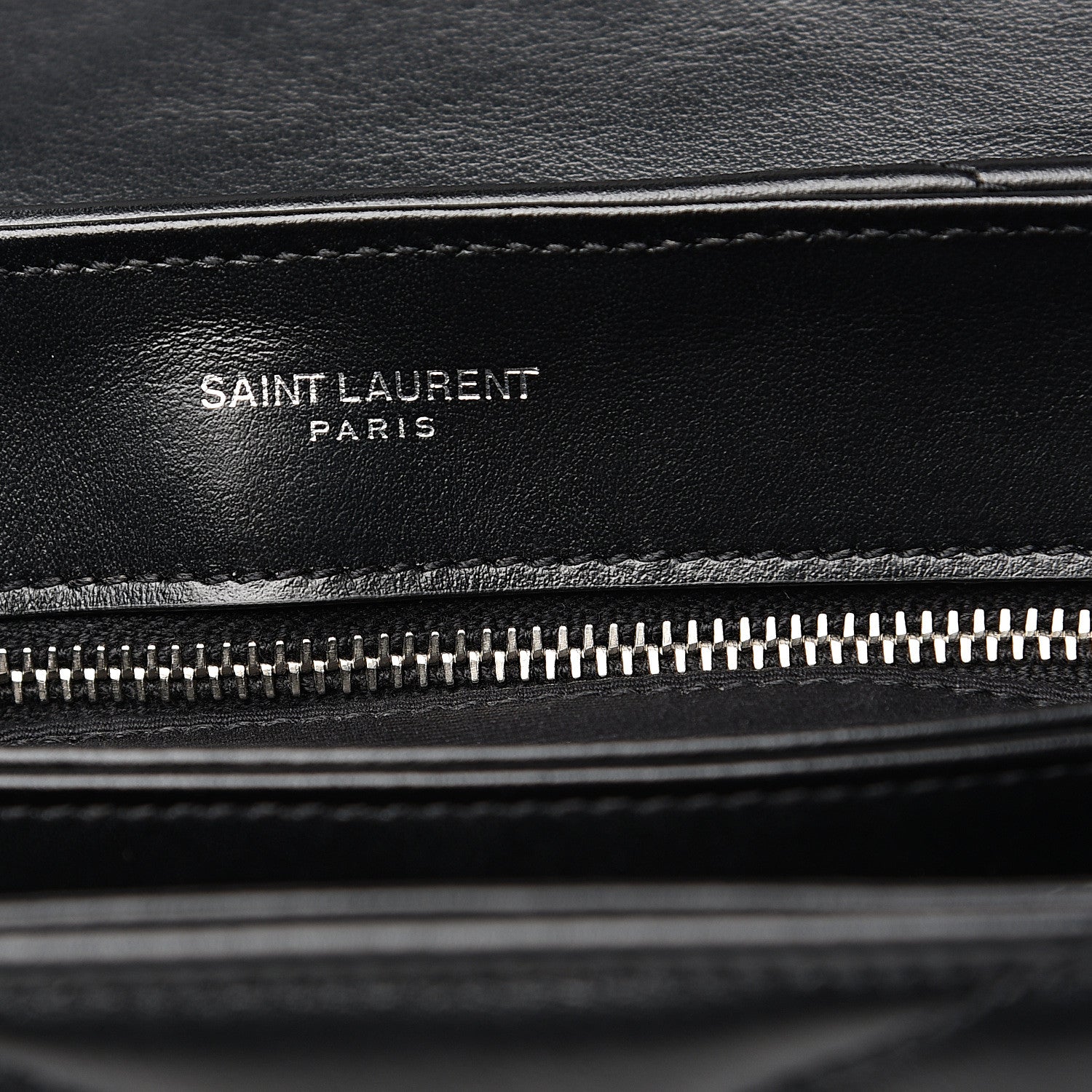 Saint Laurent Calfskin Y Quilted Monogram Toy Loulou Crossbody Bag Black 6 of 9
