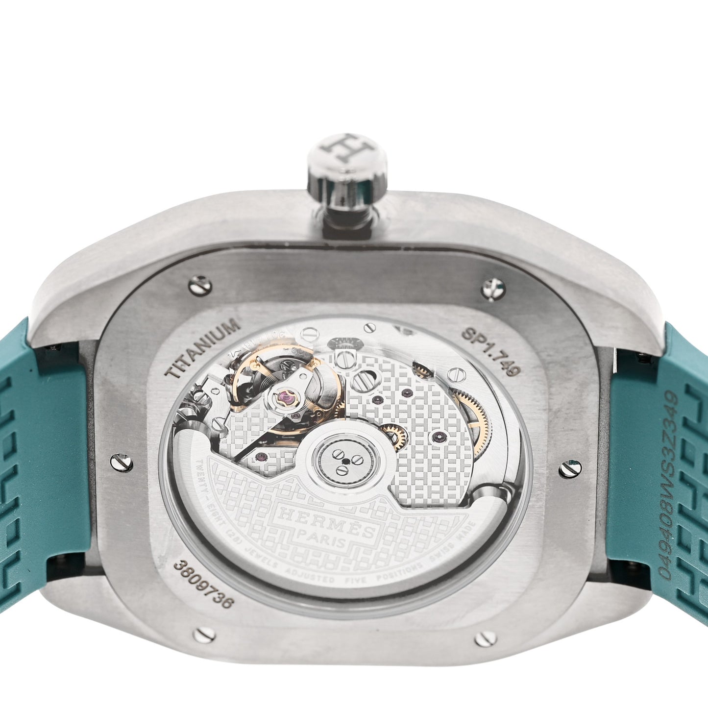 Titanium Rubber 39mm H08 Automatic Watch Bleu Saint Cyr