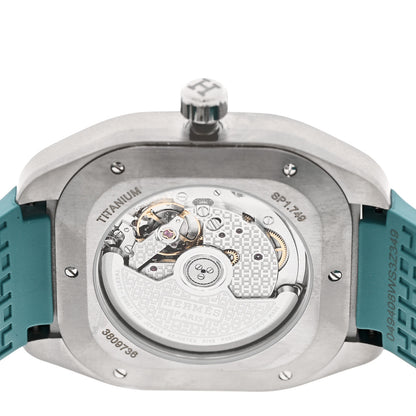 Hermes Titanium Rubber 39mm H08 Automatic Watch Bleu Saint Cyr 4 of 5