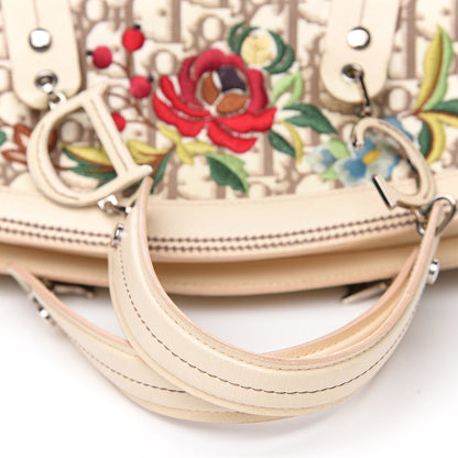 Christian Dior Monogram Vintage Flowers Bowler Beige 11 of 13
