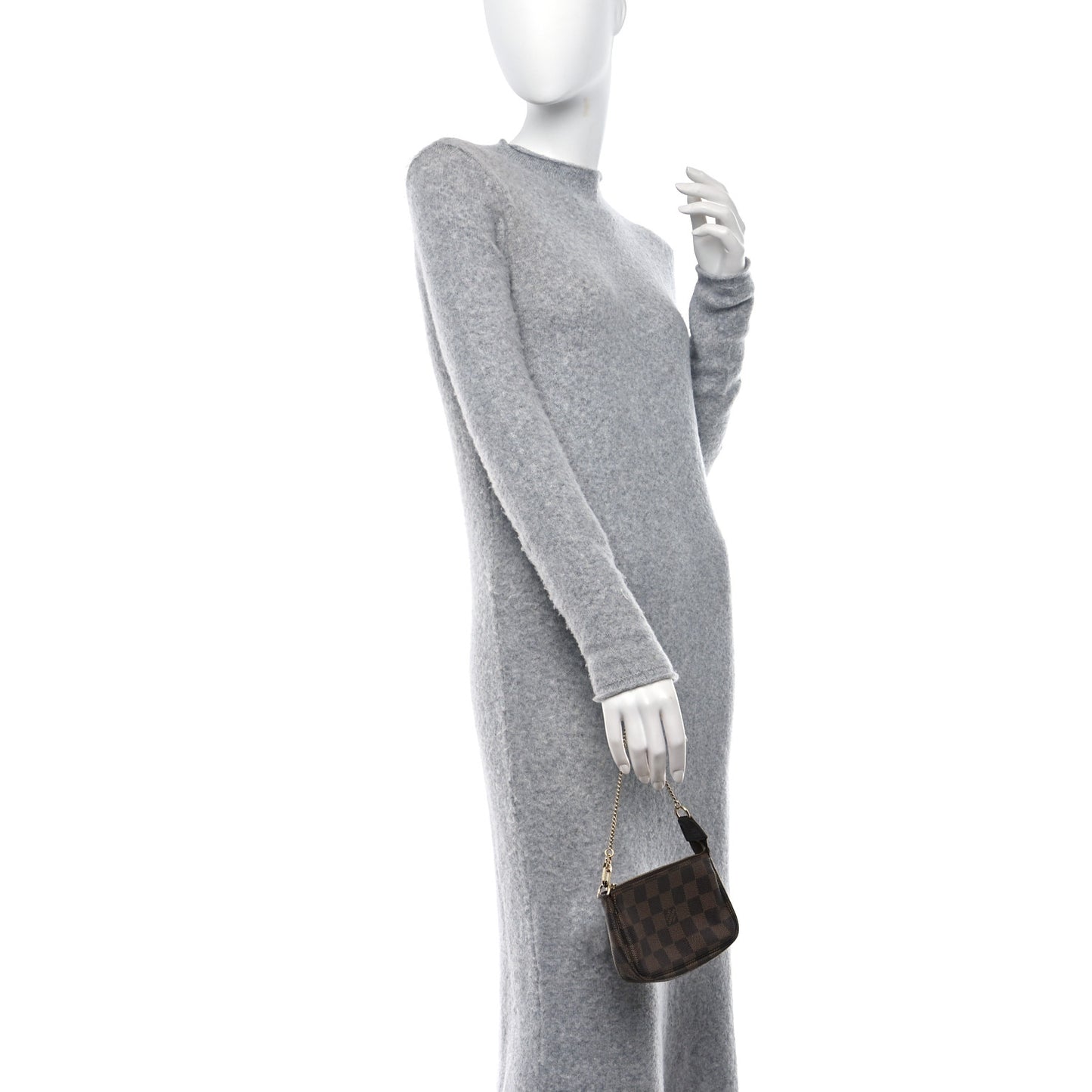 LOUIS VUITTON Damier Ebene Mini Pochette Accessories