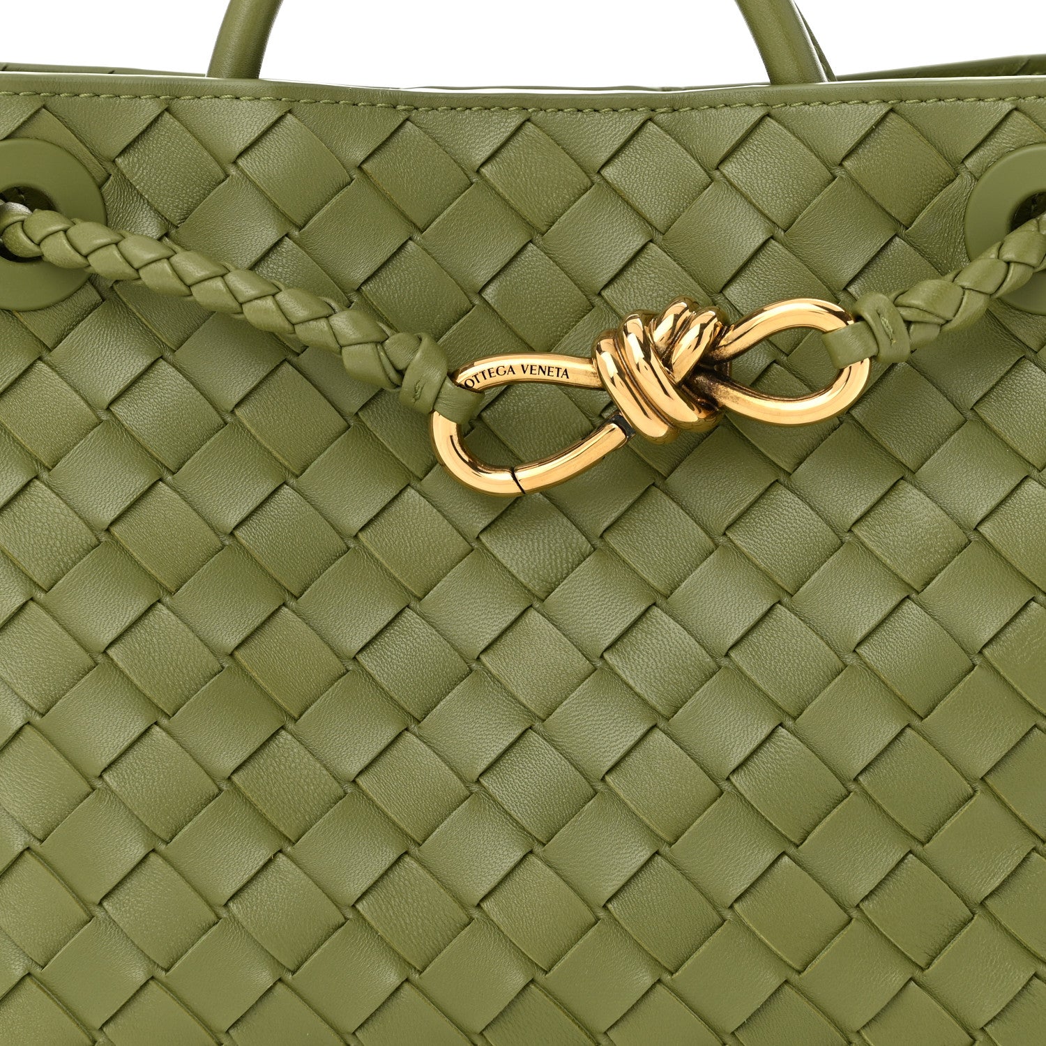 Bottega Veneta Nappa Intrecciato Small Andiamo Shoulder Bag Matcha 7 of 9