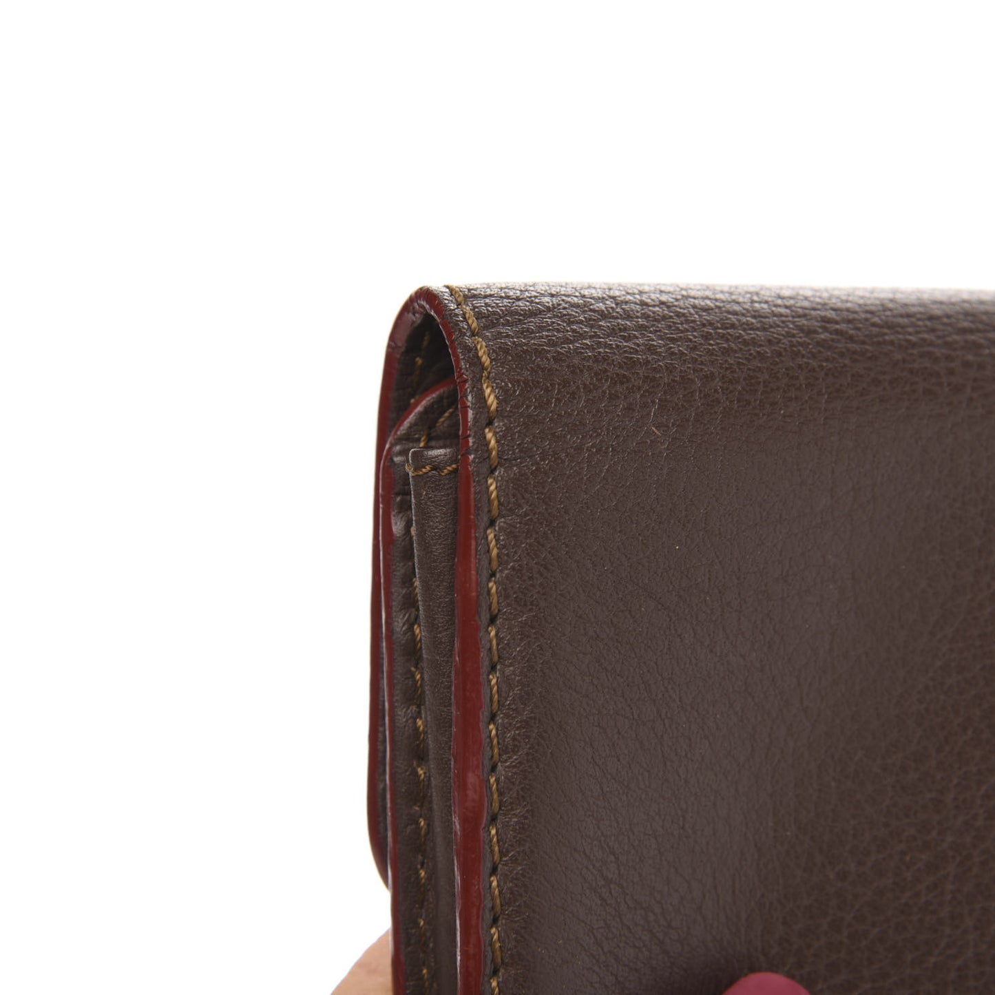 Calfskin Marcie Continental Flap Wallet Truffle
