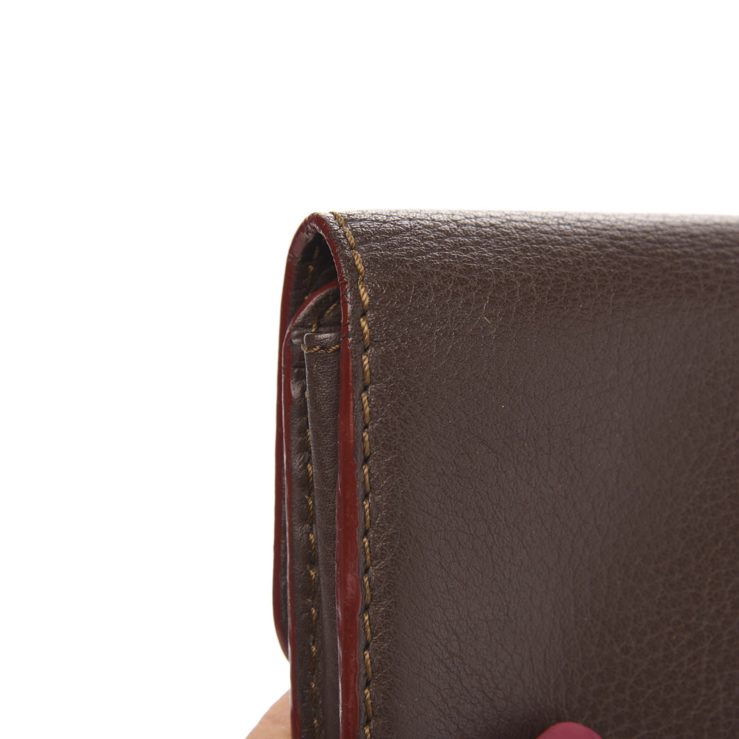 Chloe Calfskin Marcie Continental Flap Wallet Truffle 10 of 12