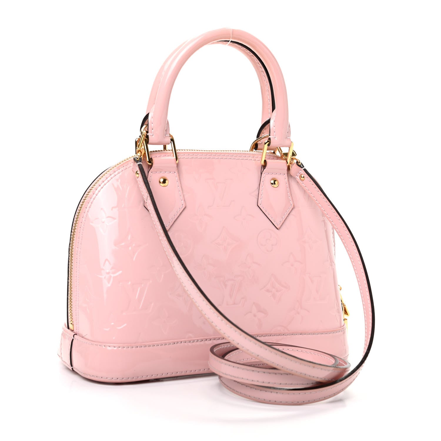 Louis Vuitton Vernis Alma BB Rose Ballerine 3 of 9