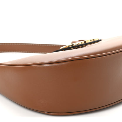 Celine Smooth Calfskin Medium Strap Ava Triomphe Shoulder Bag Tan 9 of 10