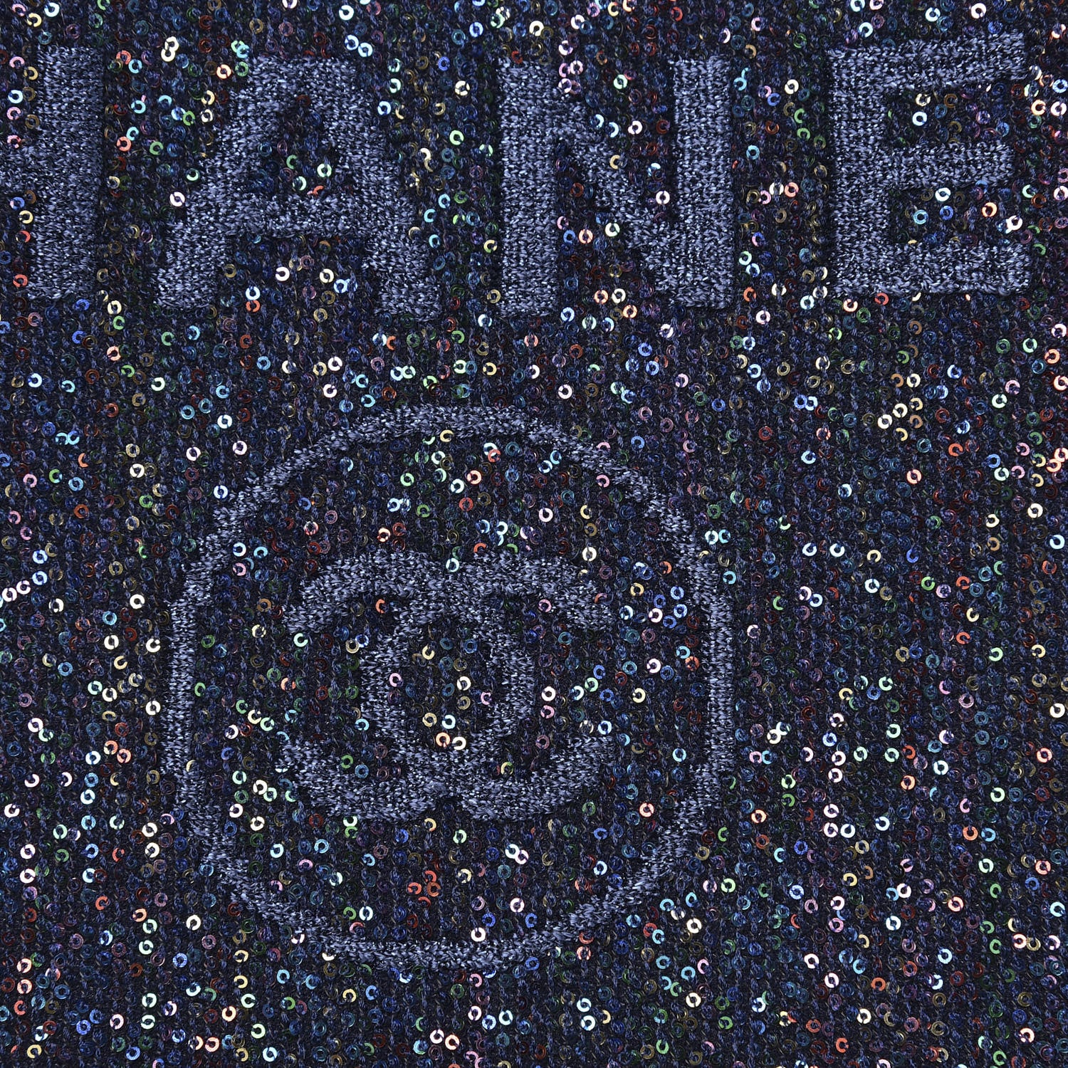 Chanel Viscose Sequins Medium Deauville Tote Navy 8 of 11