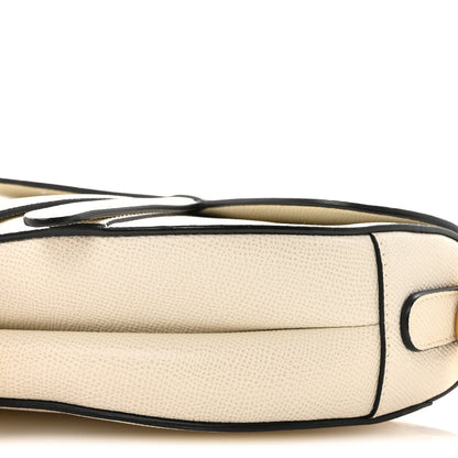 Christian Dior Grained Calfskin Saddle Bag White 9 of 9