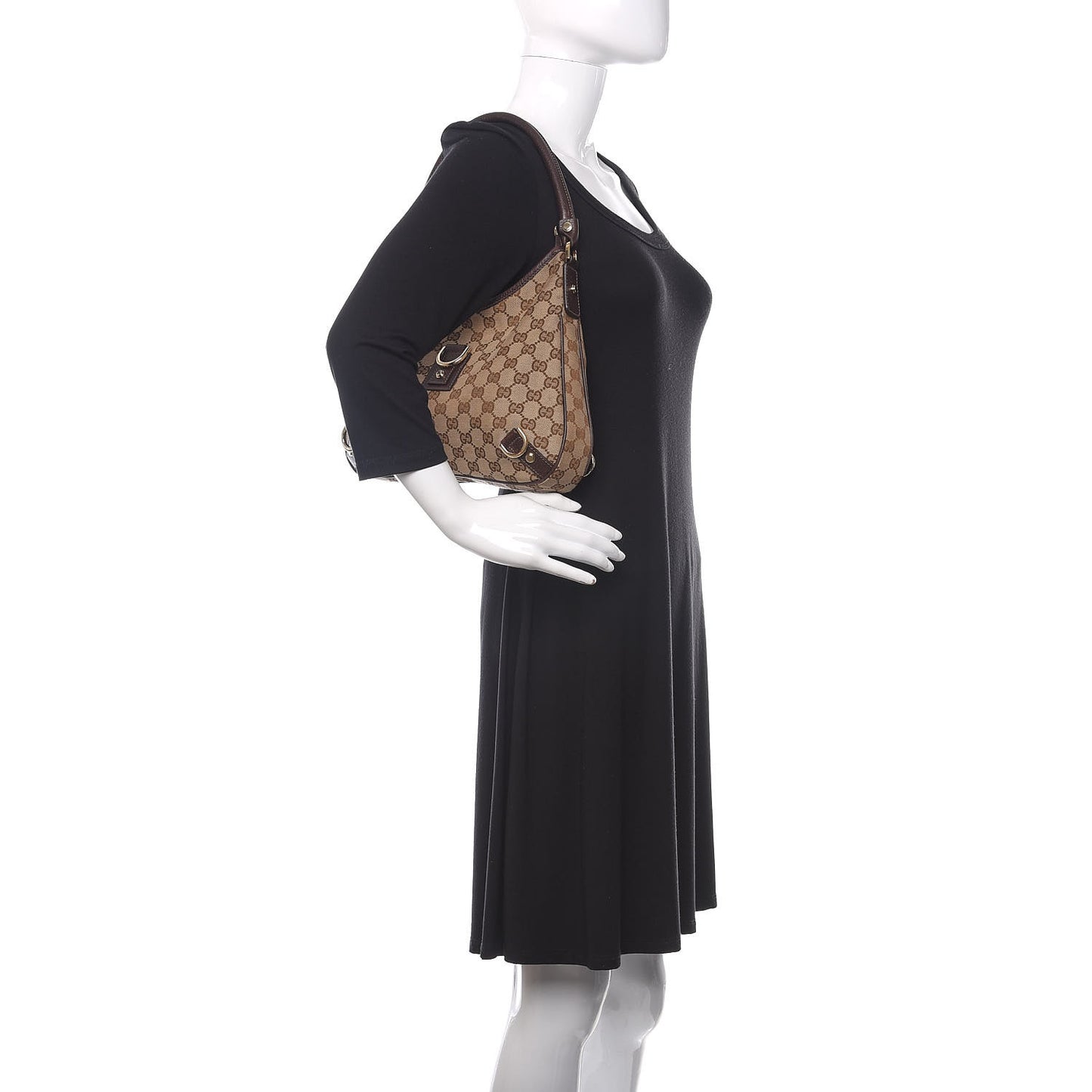 Monogram Medium Abbey D Ring Hobo Brown