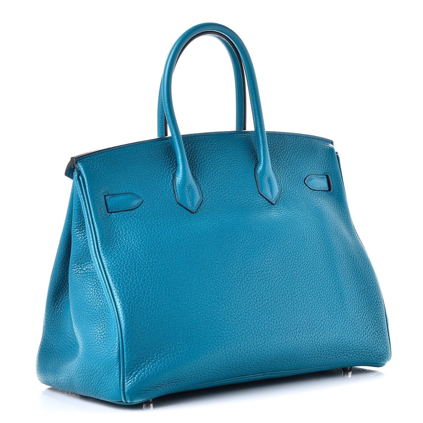 Taurillon Clemence Birkin 35 Bleu Izmir
