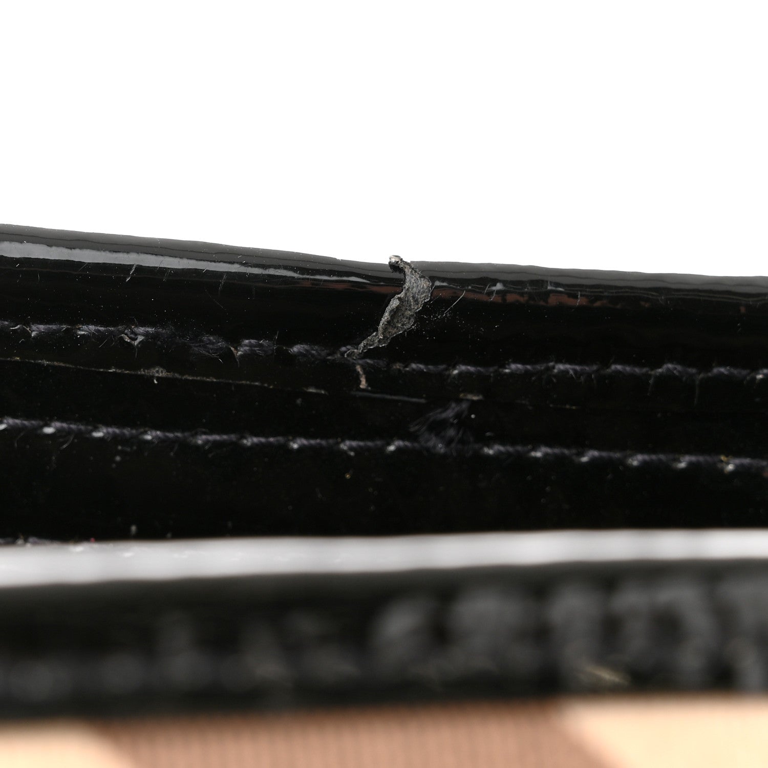 Burberry Patent Trim Nova Check Shopper Tote Black 19 of 21