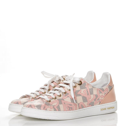 Louis Vuitton Damier Azur Tahitienne Bora Bora Sneakers 39 Rose Ballerine 3 of 9