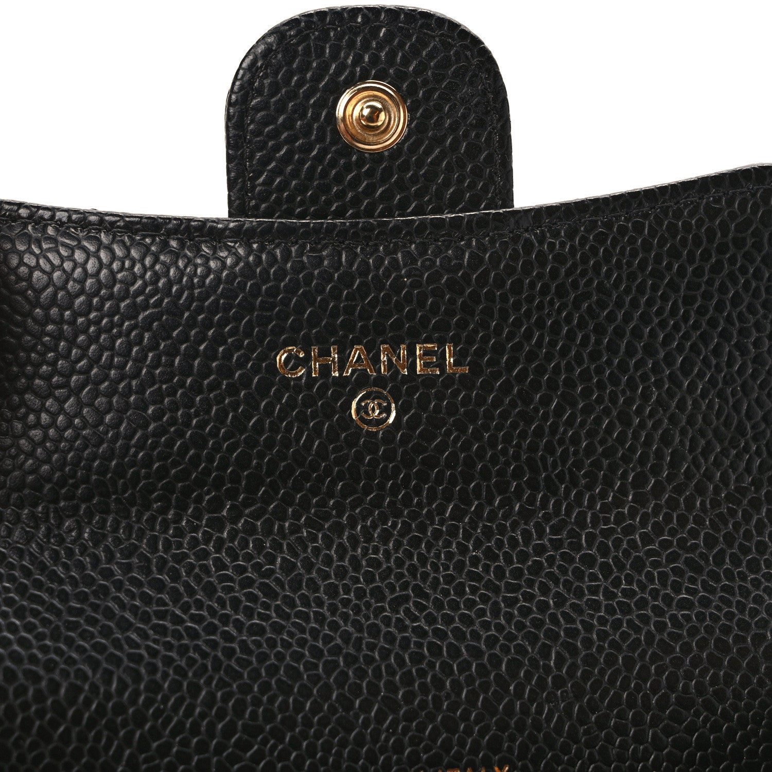 Chanel Caviar Quilted Flap Card Holder Wallet Black 6 of 8