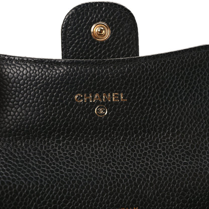 Chanel Caviar Quilted Flap Card Holder Wallet Black 6 of 8
