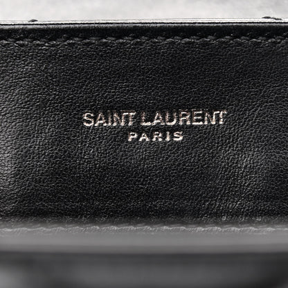 Saint Laurent Calfskin Y Quilted Monogram Small Loulou Chain Satchel Black 7 of 11