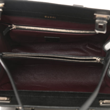 Gucci Grainy Calfskin Small Zumi Top Handle Bag Black 4 of 10