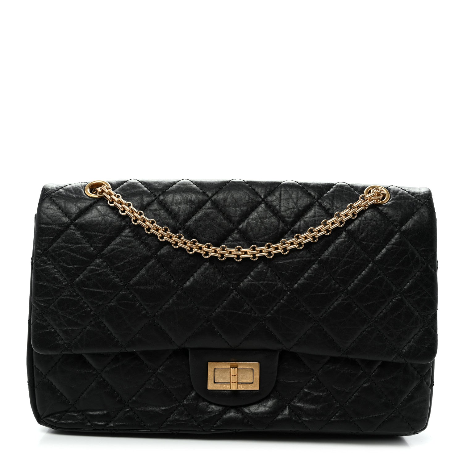 Chanel Aged Calfskin Quilted 2.55 Reissue 227 Flap Black 1 of 10