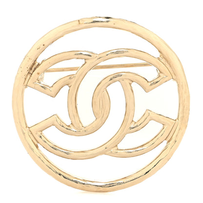 Chanel Metal CC Brooch Light Gold 1 of 3