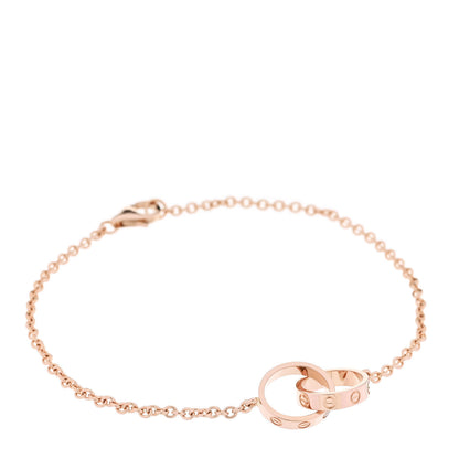 Cartier 18K Pink Gold Interlocking LOVE Bracelet 1 of 5