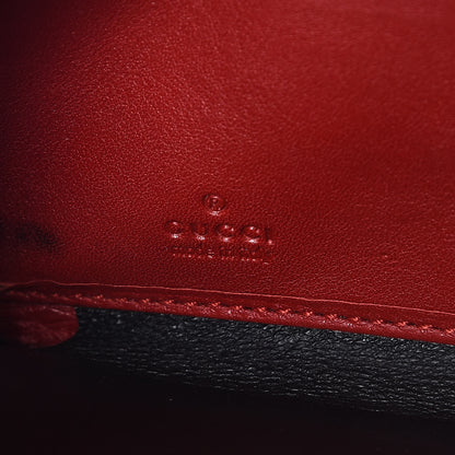 Gucci Microguccissima Heart Zip Around Wallet Red 6 of 12