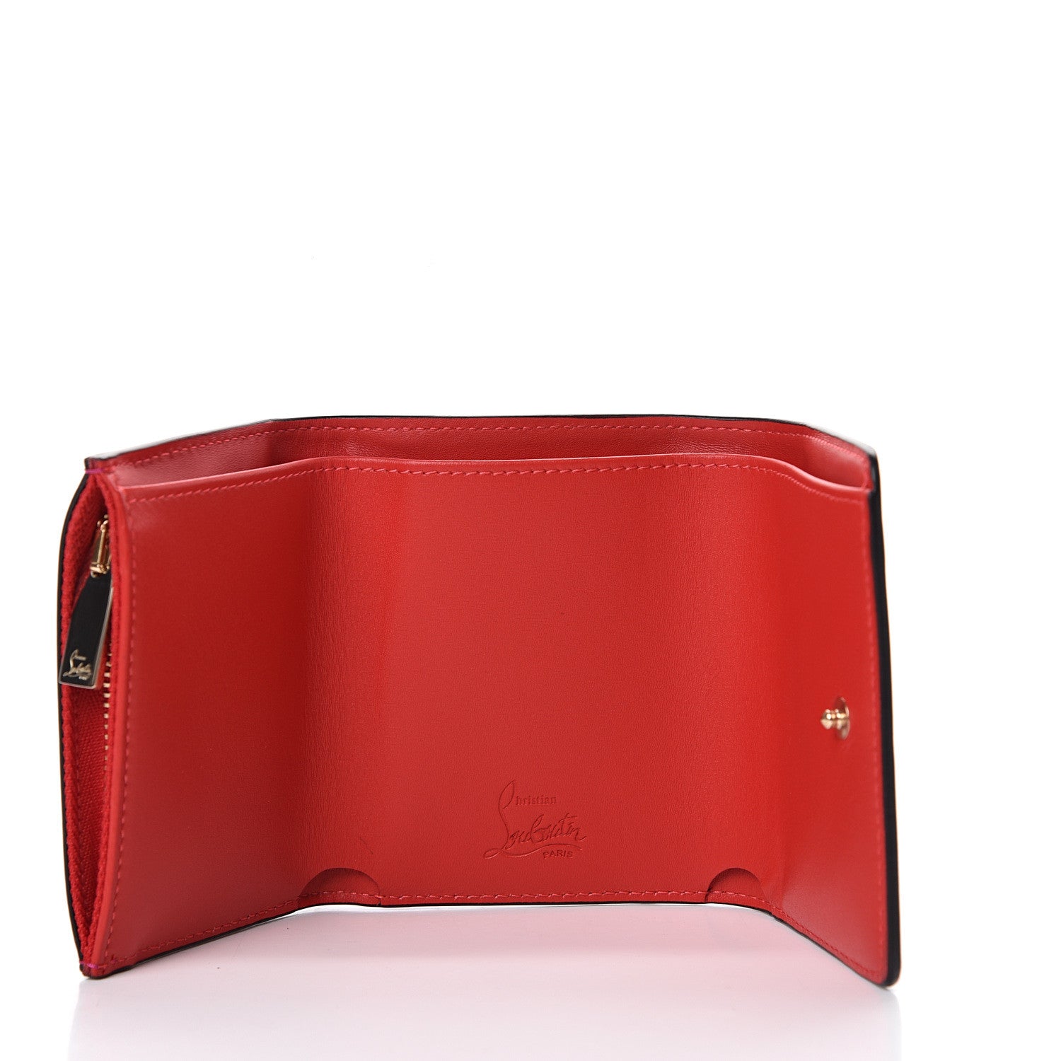 Christian Louboutin Calfskin No Selfies Script Mini Loubigaga Wallet Pink 4 of 7