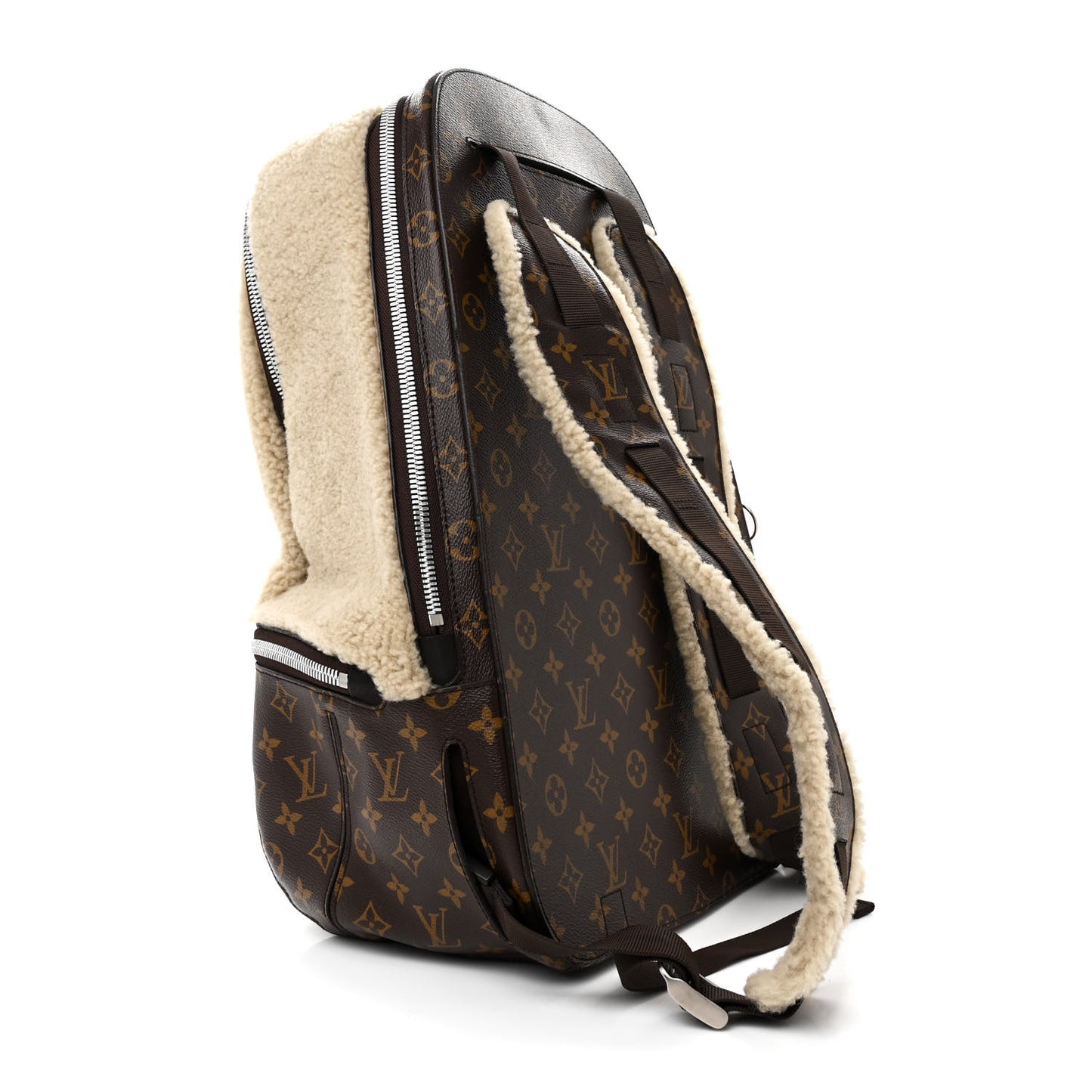 Shearling Monogram Marc Newson Fleece Pack Beige