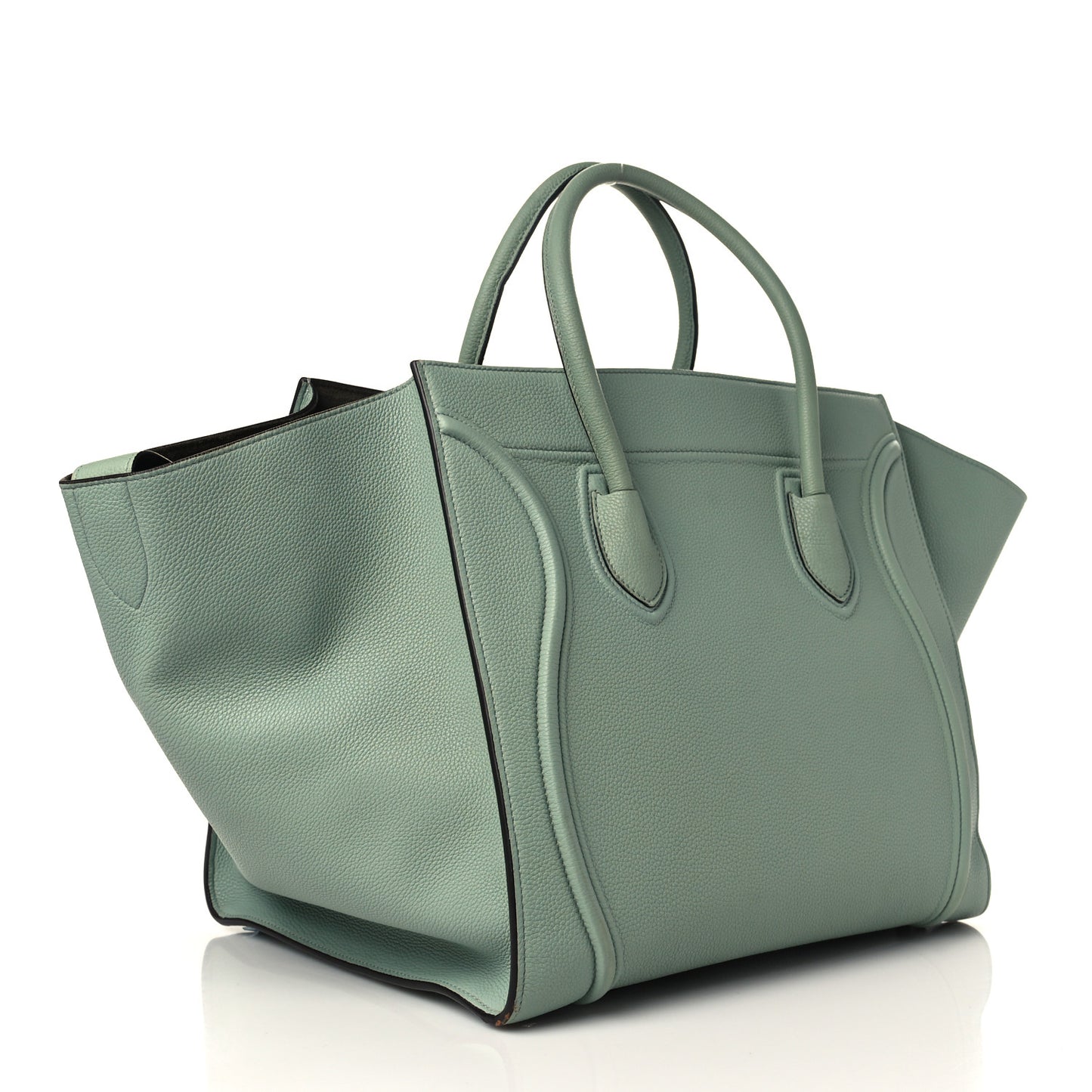 Baby Grained Calfskin Medium Phantom Luggage Jade
