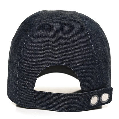 Hermes Cotton Davis H Primavera Cap 56 Indigo 5 of 7
